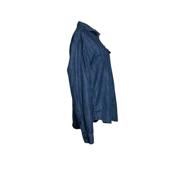 Cotton On blue denim buttoned long sleeves shirt size large - Picture 5 of 10